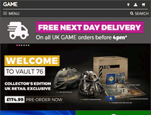 Tablet Screenshot of game.co.uk
